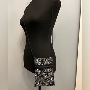 Handmade Black and White Crossbody Bag